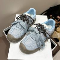 Zapatos informales De malla para mujer, zapatillas Retro transpirables De suela gruesa, De entrenamiento, para verano - details 48