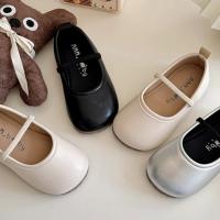 Zapatos de cuero para niñas, calzado de estilo coreano, suela suave, Color sólido, informal, versátil, elegante, Otoño, 2024 - details 10