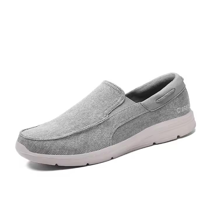 Zapatos casuales transpirables de un pedal para hombre, mocasines de tela de Beijing viejo - 1