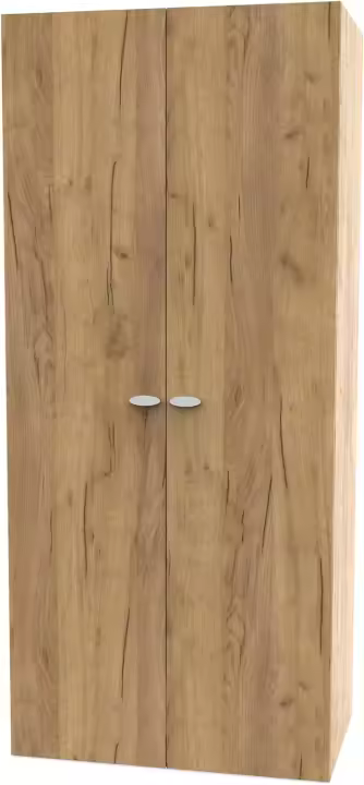 Armario Dormitorio Ropero 2 Puertas, Blanco, 180x79x52 cm(Alto x Ancho x Fondo), Mueble Auxiliar Moderno, Colección Tibet - 1