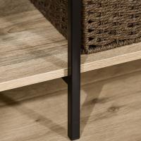 Perchero de Ropa de Madera 4 Estantes de Almacenamiento y Barra para Colgar Carga de 30kg - details 6