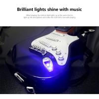 Guitarra eléctrica de 17 pulgadas para niños, instrumento Musical de 4 cuerdas, portátil, B - details 10