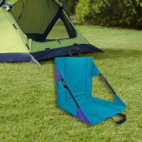 Folding Cushion Seat Comfortable Portable Folding Beach Chair for Bleacher Outing Sports Events Music Festivals Fishing Camping