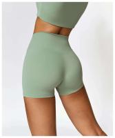 Pantalones cortos de yoga para mujer, bodys deportivos transpirables de cintura alta, para correr, gimnasio y entrenamiento de verano - details 14