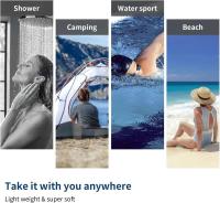 Toalla de baño súper absorbente de microfibra personalizada, añade tu imagen/texto/foto, para viajes, natación, deportes, playa - details 3