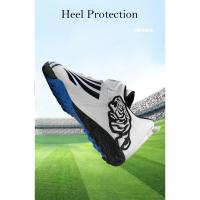Nuevos zapatos de fútbol dorados a la moda para niños, zapatos de fútbol antideslizantes cómodos, zapatillas deportivas para niños, zapatillas deportivas para niños - details 7