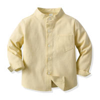 Camisas de manga larga para niños, prendas de vestir exteriores guapos, chaquetas casuales de color caramelo, camisas de estilo universitario para niños, Primavera - details 15
