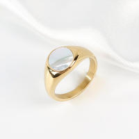 "Anillo Mujer Nácar Natural y Acero Titanio |   Joyería Hipoalergénica Vintage |   No Ennegrece ni Oxida |   Estilo Boho Elegante |   Regalo Perfecto para Ella – Envío Rápido Miravia" - details 5