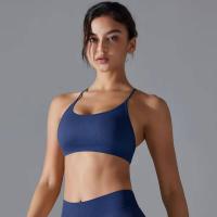 Sujetador deportivo cruzado, top sexy transpirable de secado rápido, sujetador de entrenamiento sin mangas para gimnasio - details 20