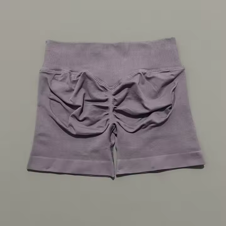 Pantalones, pantalones cortos de yoga sin costuras de cintura baja de 4,5 pulgadas, pantalones cortos de gimnasio, pantalones cortos de entrenamiento para motociclista, pantalones cortos elásticos para Fitness - 1