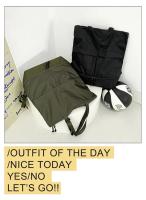 Mochila de gran capacidad Unisex, bolso deportivo impermeable de nailon, mochilas escolares de tendencia, bolso de viaje de ocio portátil - details 34