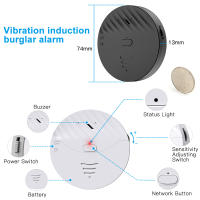 Alarma de Ventana Inteligente Tuya Wifi 130dB Sensor de Robo Inalámbrico - details 6