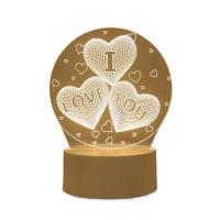 Luz de noche LED creativa, lámpara de mesita de noche de acrílico para dormitorio, sistema de regalo para evento de vacaciones, regalos, 1 unidad - details 0