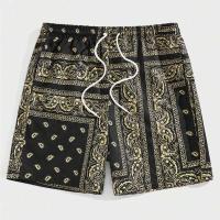 Pantalones cortos clásicos de playa y estampado vintage para hombre Perris, traje de baño informal de moda hawaiana, para vacaciones en el mar - details 9