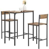 OGT03-N Juegos de Muebles Altas, Mesa de Cafetería, Juego de Balcón de 3 Piezas, Juego de Bar, 1 Mesa y 2 Sillas, ES - details 9