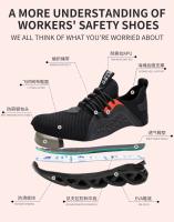 Zapatos de Seguridad para Trabajo Unisex de Talla Completa Punta de Acero Transpirable Ligero - details 6