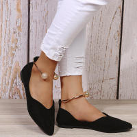 Zapatos planos de punta estrecha con estampado de leopardo para mujer, zapatillas informales transpirables sin cordones para exteriores, 2022 - details 13