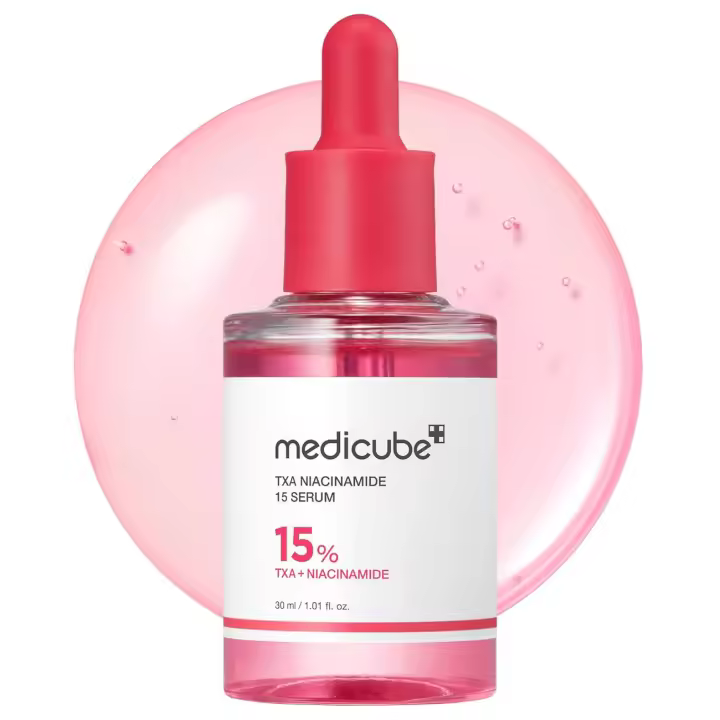 Medicube TXA+Niacinamide 15% suero facial brillante para después del punto todo en uno cuidado diario coreano de la piel tono, textura y piel desiguales - 1