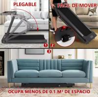 Cinta de Correr Plegable Motor sin escobillas, Velocidad Ajustable hasta 10-12km/h, Potencia de 980-1200W, Superficie de Carrera 40x110cm, Viene con una pulsera deportiva de monitor de frecuencia cardíaca - details 6