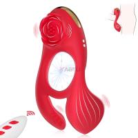 Leten potentes anillos vibratorios retardantes de eyaculación para pareja anillo estimulador Sexy hombre adulto para adultos 18 - details 0
