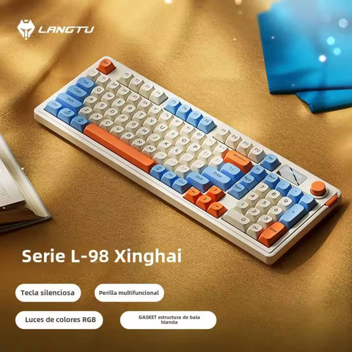 Langtu L98 Teclado Inalámbrico de Alta Valor RGB Modo Competitivo de Juegos - 1