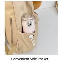 Mochila Capybara de gran capacidad, correas ajustables de nailon para los hombros, bolso escolar de dibujos animados, resistente al agua, con múltiples bolsillos - details 13