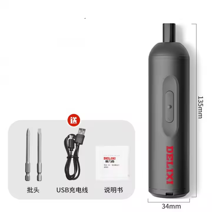 Youpin DELIXI-destornillador eléctrico multifuncional, juego de destornilladores recargables para el hogar, herramientas de reparación - 1
