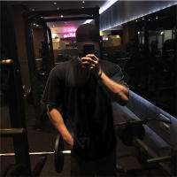 Camiseta De Gimnasio Para Hombres Suelta Con Manga Corta Estilo Hip Hop Streetwear Fitness Bodybuilding Camiseta De Verano De Algodón Y Spandex - details 2