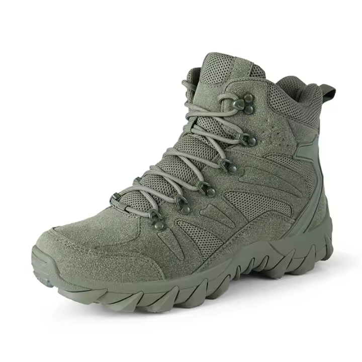 Botas militares de combate táctico para hombre, zapatos de seguridad para el trabajo, caza, tobillo, zapatillas de deporte al aire libre, Botas de senderismo de corte alto, seguridad - 1