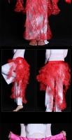 Pañuelo brillante para el vientre, falda triangular de zorro con cinturón de borlas, traje de práctica de danza, cadena de cintura TRE - details 6