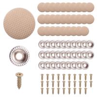 30 Uds. Tornillo de fijación de tela para techo de coche, hebilla fija para techo de coche, remaches a presión, retenedor, botón de reparación de revestimiento automotriz, color Beige - details 2