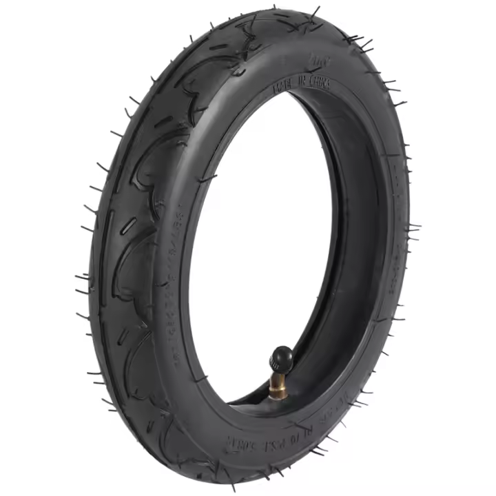 Neumático de 8 pulgadas de buena calidad, conjunto de tubo interior y válvula doblada, 8x1, 1/4, para patinete eléctrico o de Gas - 1