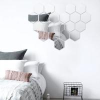 Pegatina de espejo para pared, lámina autoadhesiva rectangular para decoración de habitación, películas para muebles de alta calidad, 50x50cm - details 6