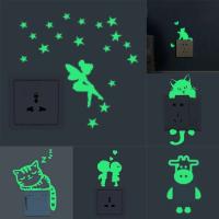 Pegatinas Luminosas de Gato Perro Decoración de Pared para Hogar para Horas de Oscuridad - details 5