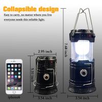 Linterna Solar para acampar, linterna LED plegable Solar recargable por USB, luces colgantes de emergencia para acampar al aire libre - details 5