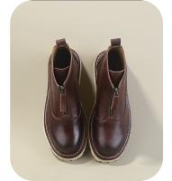 Botas de hombre de alta gama de cuero Botas Chelsea Zapatos altos de piel de vaca de capa superior - details 3