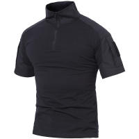 MAGCOMSEN-camisetas de trabajo para hombre, tops de manga corta con cremallera, 1/4 - details 3