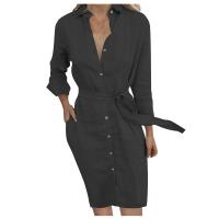 Vestido de mezclilla para mujer Vestido de blusa de mezclilla para mujer - details 2