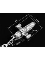 Llavero de Nave Espacial Vintage Destructor de Estrellas Anime Adornio para Bolso y Coche - details 4