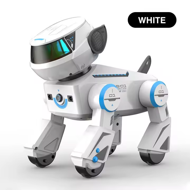 Perro Robot con Control remoto, mascotas robóticas interactivas inteligentes programables con Bluetooth, música, perros bailando, juguetes para niños, regalos - 1