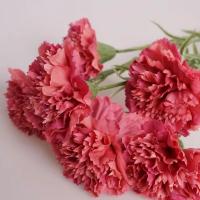 10 Uds nuevo clavel Artificial de tacto Real multicolor 35cm flores falsas 3D clavel rama decoración de fiesta - details 14