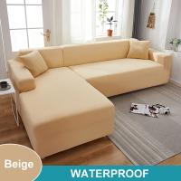 Funda de sofá impermeable para sala de estar, cubierta elástica para sofá esquinero en forma de L, 1/2/3/4 asientos - details 20