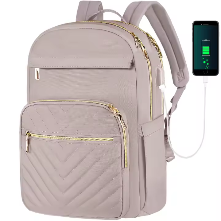 Mochila para ordenador portátil de 15,6 pulgadas, Mochila para mujer, antirrobo, viaje, trabajar, fiesta - 1