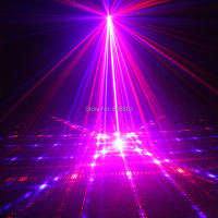 Proyector de Patrones de Láser ESHINY Mini Rojo Azul para Baile Disco Fiesta de Navidad Escenario DJ Luz de Ambiente T24D4 - details 9