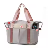 Bolsa portátil de viaje de negocios al aire libre, bolsa de hombro de gran capacidad, mojado y seco de separación - details 1