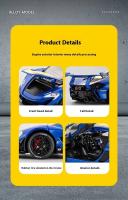 McLaren P1 GTR-superdeportivo de aleación de alta simulación, coche fundido a presión de Metal, modelo de luz y sonido, vehículo de juguete para niños, regalos, 1:22 - details 10