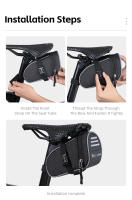 WEST BIKING-bolsa para SILLÍN de bicicleta, bolsa de almacenamiento para herramientas de ciclismo, de liberación rápida, reflectante, impermeable, accesorios para bicicleta de montaña y carretera - details 10
