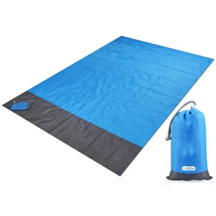 Manta de Playa Plegable Impermeable Ligera y Portátil para Picnics al Aire Libre - 1