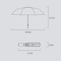 Paraguas plegable automático con luz Led para hombre y mujer, sombrilla grande a prueba de viento, portátil, suministros de viaje al aire libre, 1 unidad - details 8