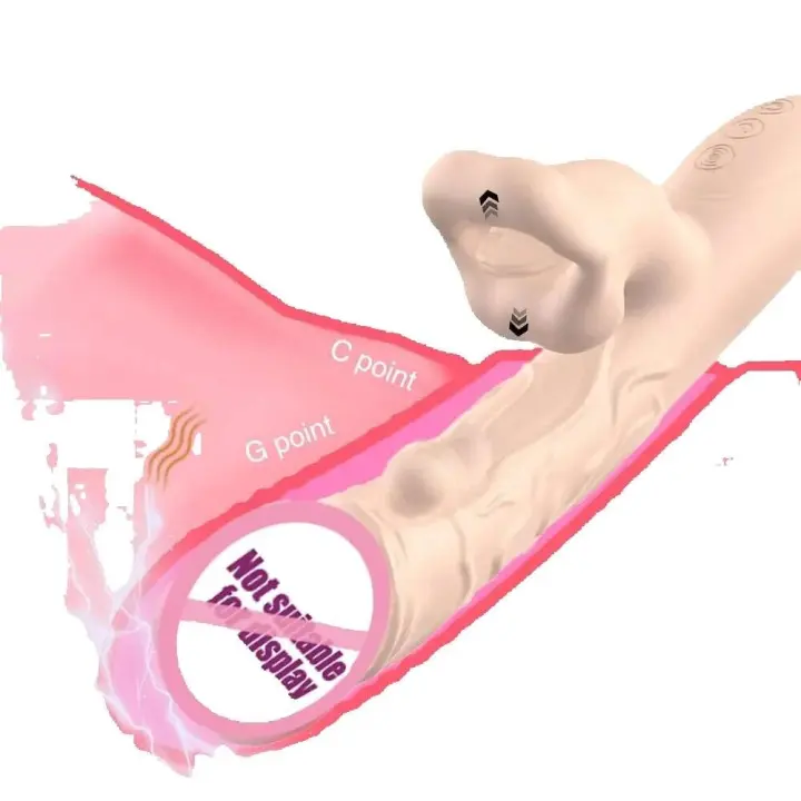 Vibrador Dildo Masturbador para Mujeres Juguete Sexual con Labios Rojos, Estimulación de Picado y Penetración - 1